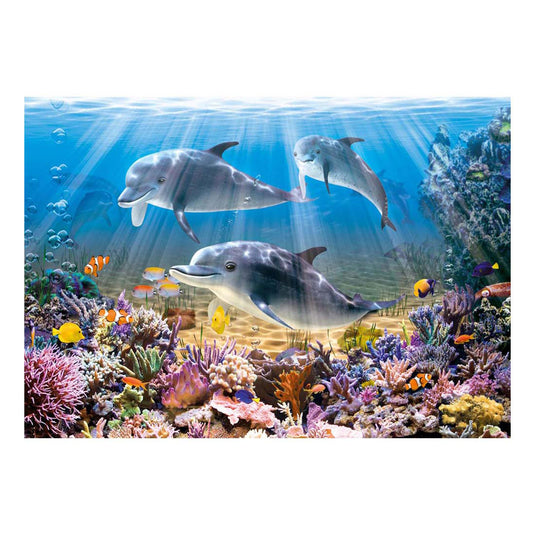 Castorland legpuzzel dolphins underwater, 500st.