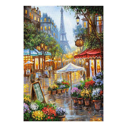 Castorland spring flowers paris – puzzel – 1.000 stukjes – satijnen afwerking – perfecte pasvorm – europese kwaliteit