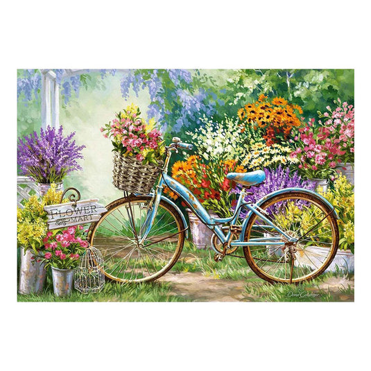 Castorland the flower mart – puzzel – 1.000 stukjes – satijnen afwerking – perfecte pasvorm – europese kwaliteit