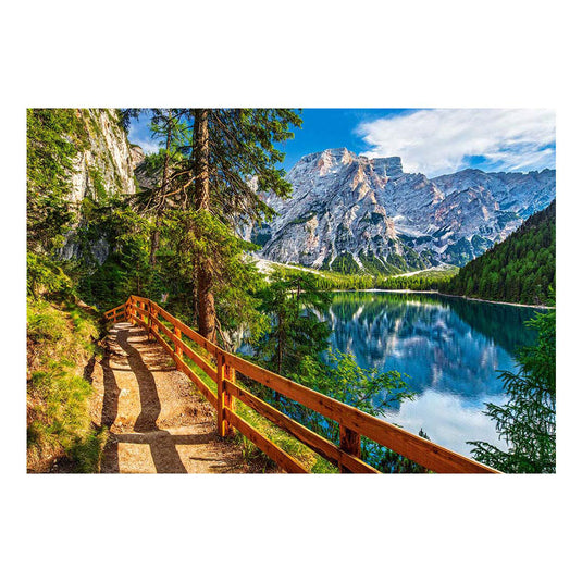 Selecta castorland legpuzzel braies lake italy , 1000st.