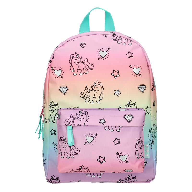 Load image into Gallery viewer, Milky kiss regenboog en eenhoorns rugzak
