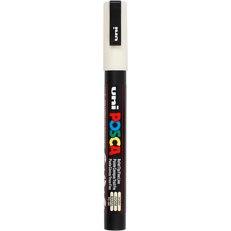 Load image into Gallery viewer, Uni posca https: www.cchobby.nl posca-marker-afm-pc-3m-lijndikte-0-9-1-3-mm-fijn-ivoor-1-stuk
