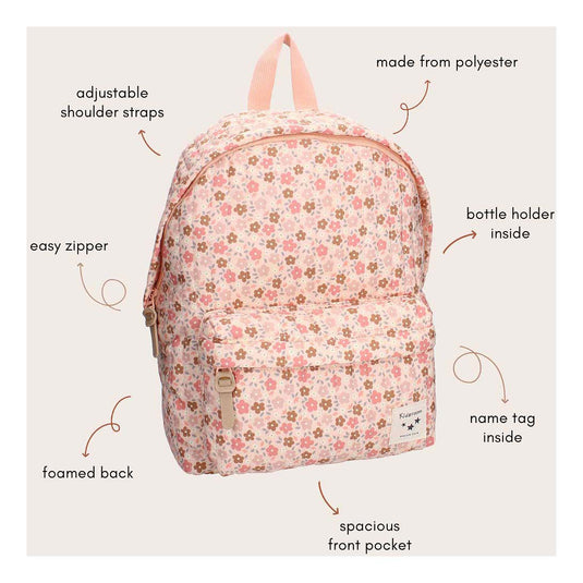 Kidzroom rugzak lyon magical meadows bloemen