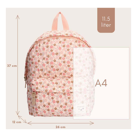 Kidzroom rugzak lyon magical meadows bloemen