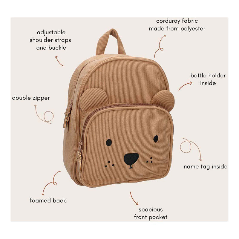 Load image into Gallery viewer, Kidzroom rugzak porto beary excited bruin

