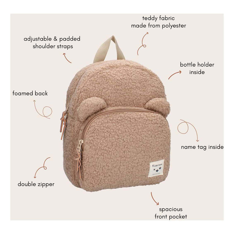 Load image into Gallery viewer, Kidzroom rugzak porto beary excited beige
