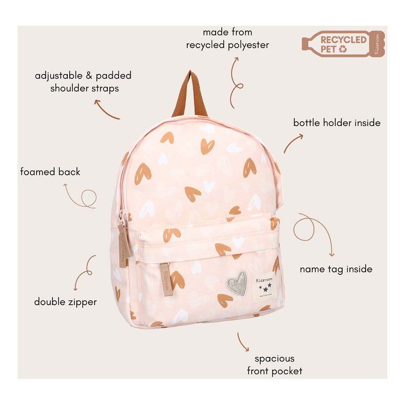 Load image into Gallery viewer, Kidzroom rugzak paris loving days hartjes
