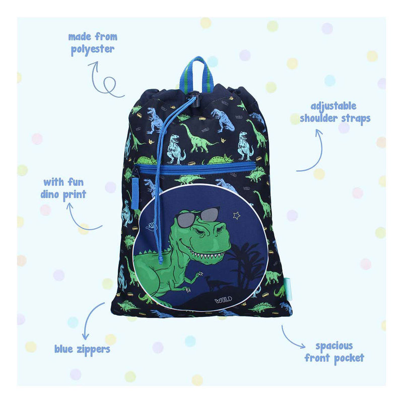 Load image into Gallery viewer, Vadobag pret gymtas happy go lucky dino
