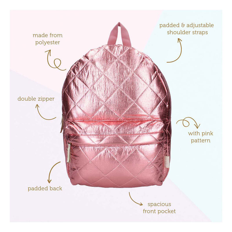 Load image into Gallery viewer, Milky kiss rugzak lush life roze metallic

