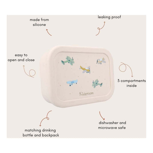 Kidzroom broodtrommel lovely lunch vliegtuigen