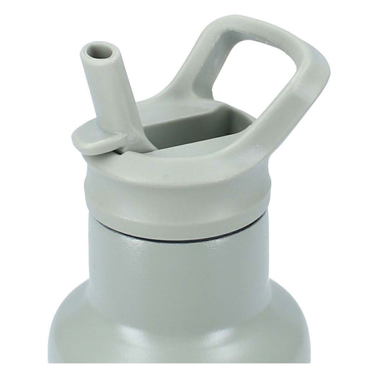Kidzroom small talk - schoolbeker en drinkfles - 350ml - stainless steel - dino's - groen