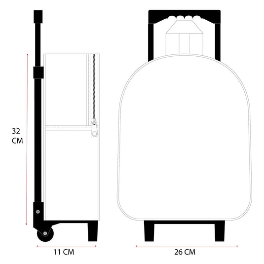 Vadobag bluey 3d trolley rugzak oh happy days
