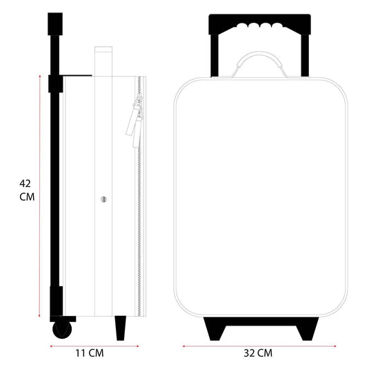 Vadobag the lion king (simba) trolley koffer made to roll
