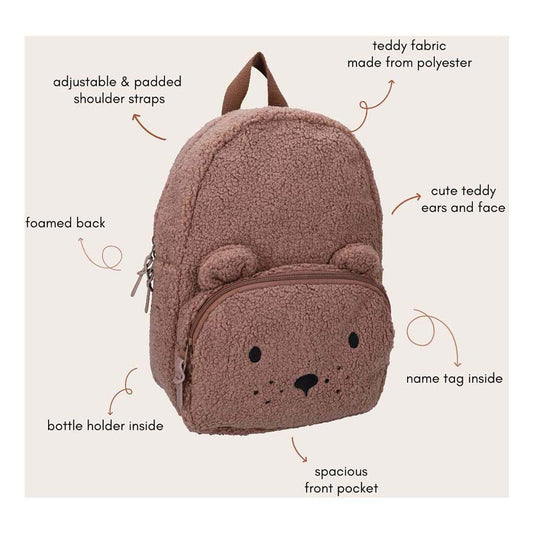 Kidzroom rugzak comfort friends - bruin