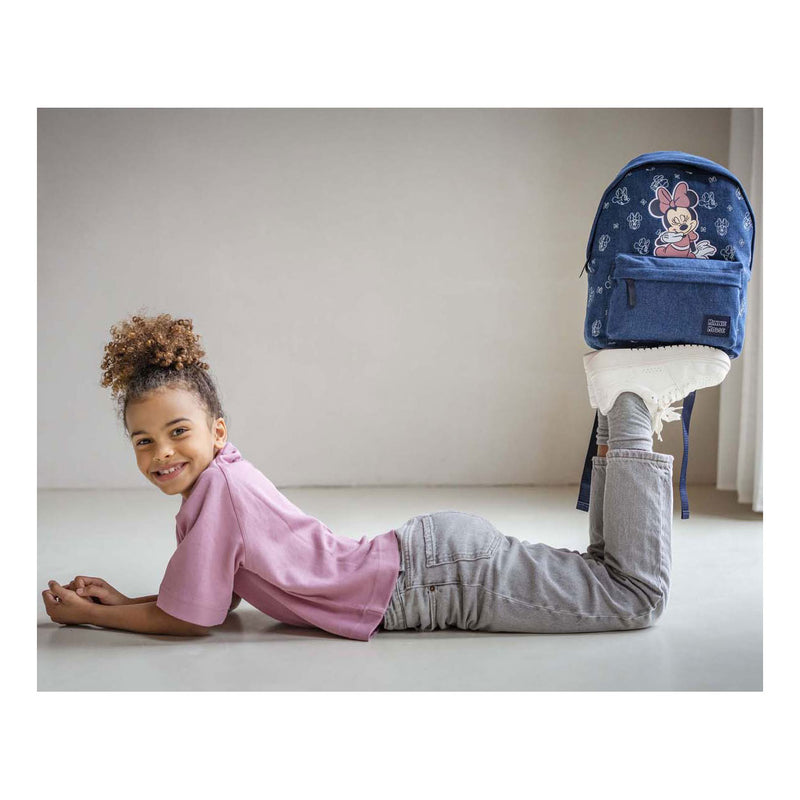 Load image into Gallery viewer, Vadobag minnie mouse rugzak denim revival
