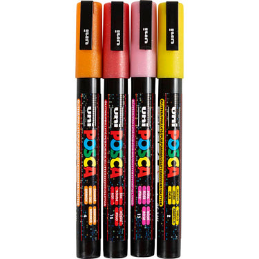 Http: www.cchobby.nl posca-marker-afm-pc-3m-lijndikte-0-9-1-3-mm-fijn-glitterkleuren-4-stuk-1-stuk