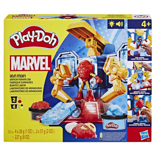 Play-doh iron man armor maker lab