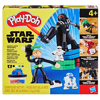 Load image into Gallery viewer, Play-doh star wars pletten en hakken lightsabers

