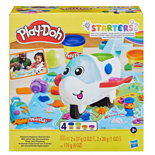 Play-doh airplane explorer starter set - boetseerklei - 4 potjes