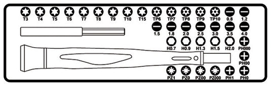 PA0401A Beta micro schroevendraaier set