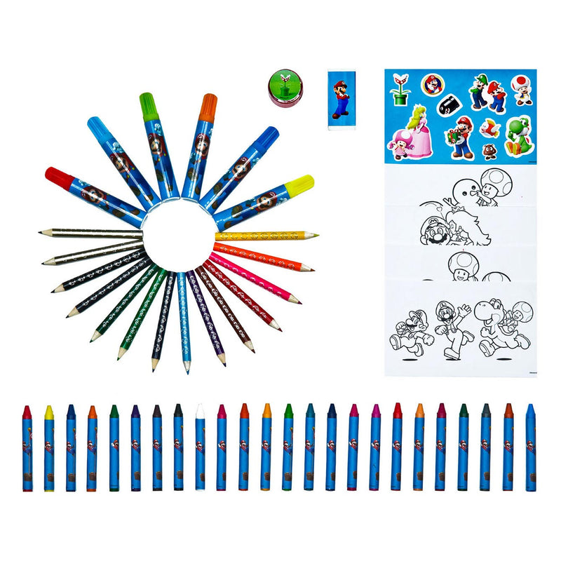 Load image into Gallery viewer, Super Mario Kleurkoffer, 51dlg.

