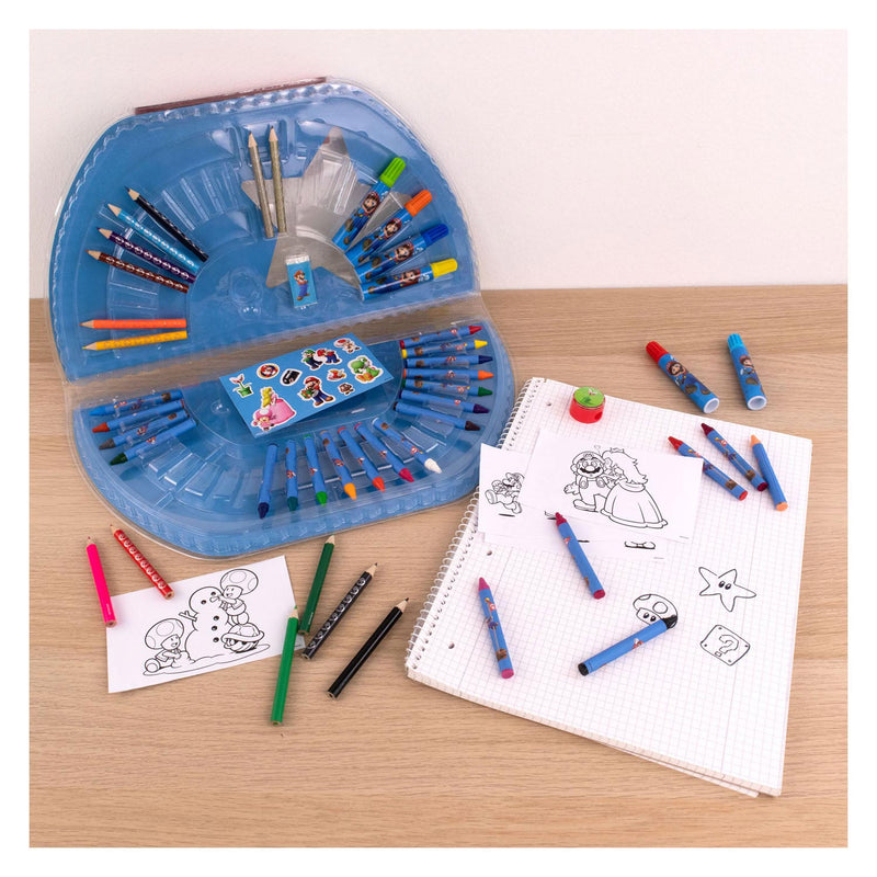 Load image into Gallery viewer, Super Mario Kleurkoffer, 51dlg.
