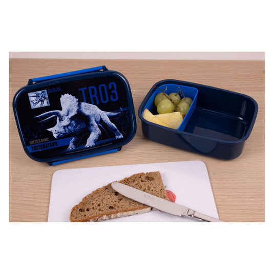 Undercover jurassic world lunchbox blauw