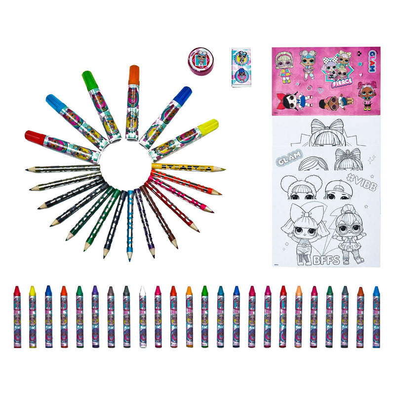 Load image into Gallery viewer, L.o.l. surprise! kleurkoffer, 51dlg.
