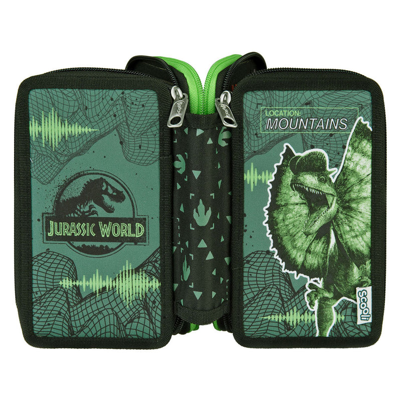 Load image into Gallery viewer, Undercover 3-vaks gevulde etui jurrasic world
