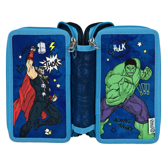 Undercover 3-vaks gevulde etui avengers