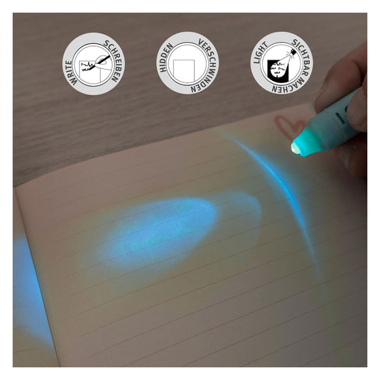 Undercover geheim dagboek barbie met uv-pen