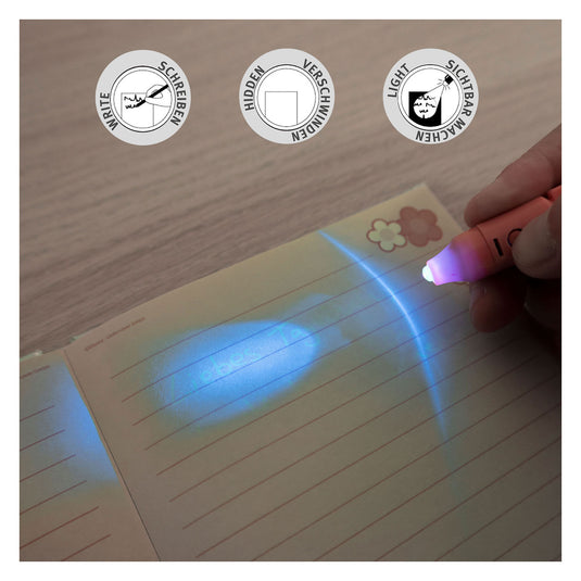 Undercover geheim dagboek minnie mouse met uv-pen