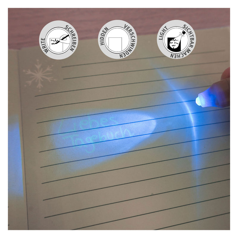 Load image into Gallery viewer, Undercover geheim dagboek frozen met uv-pen
