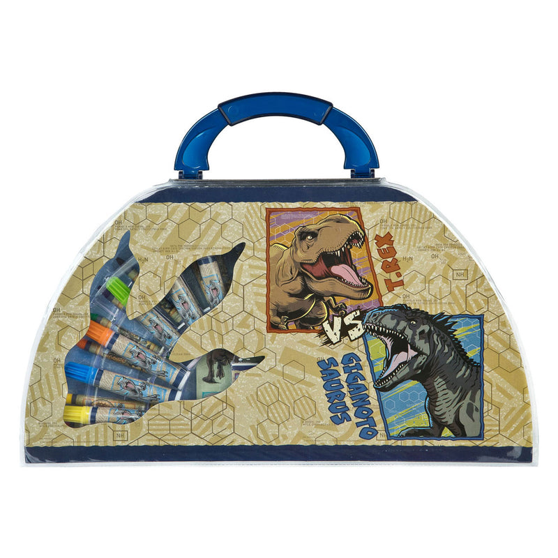 Load image into Gallery viewer, Merkloos sans marque kleurkoffer jurrasic world, 51dlg.
