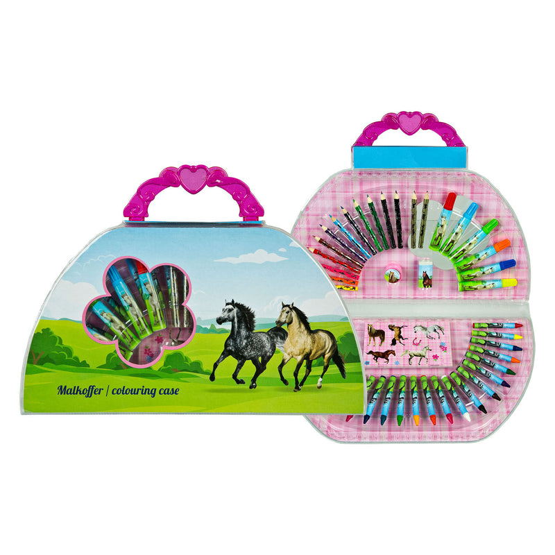 Load image into Gallery viewer, Undercover kleurkoffer paarden, 51dlg.

