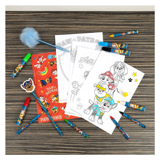 Undercover kleurenset paw patrol in rugzak