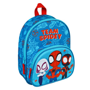Undercover spiderman spidey and friends rugtas 30.5x25.5x10 cm blauw rood