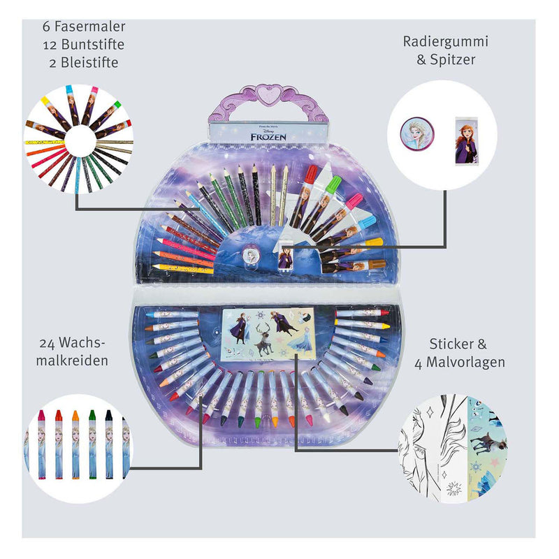 Load image into Gallery viewer, Undercover kleurkoffer disney frozen, 51dlg
