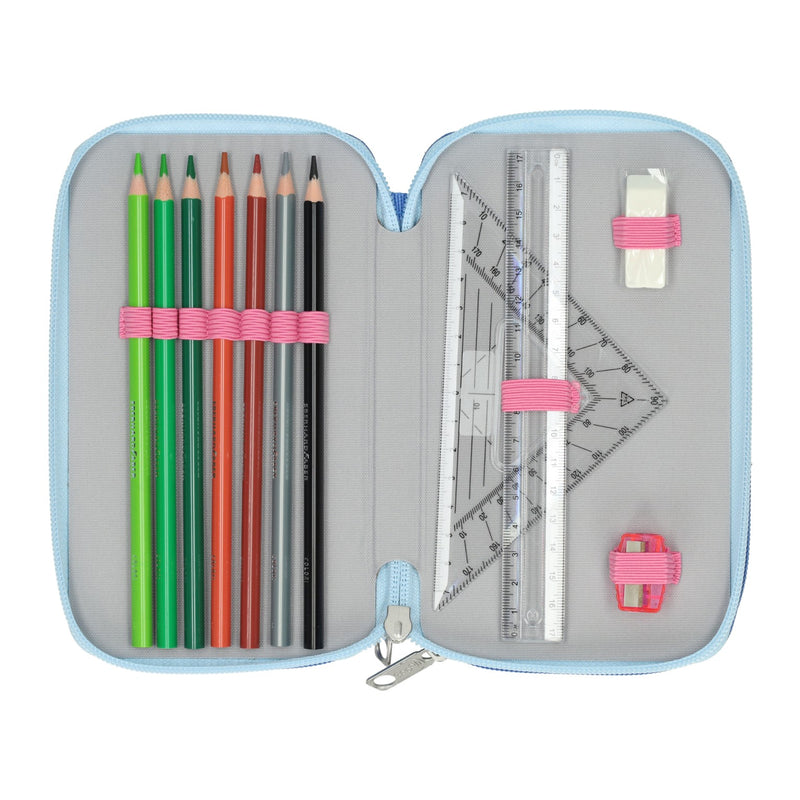 Load image into Gallery viewer, Undercover stitch gevuld 3-vaks etui
