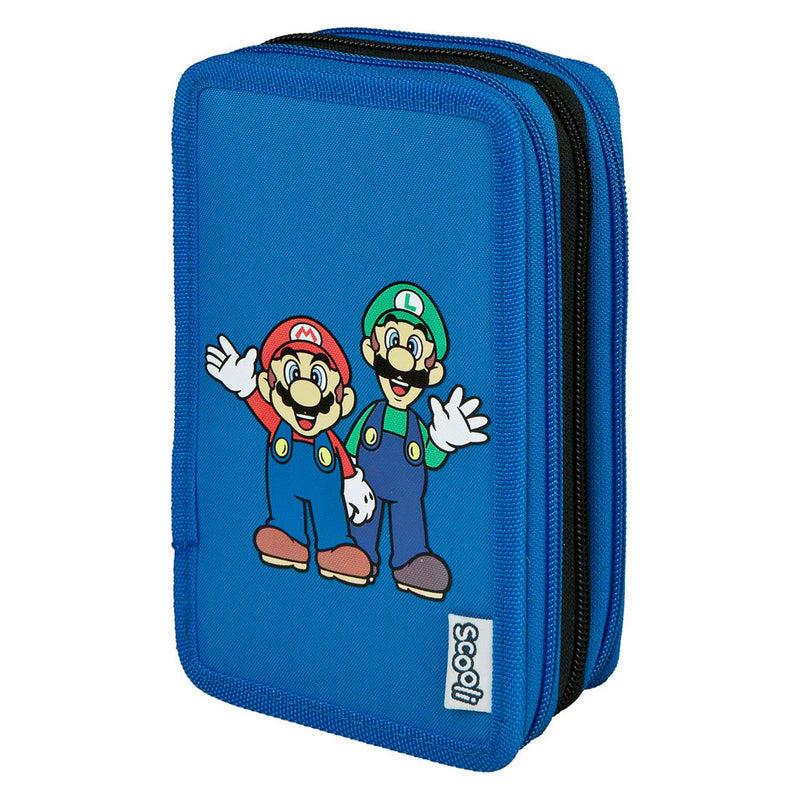 Afbeelding laden in galerijviewer, Undercover gevulde etui super mario 3-vaks
