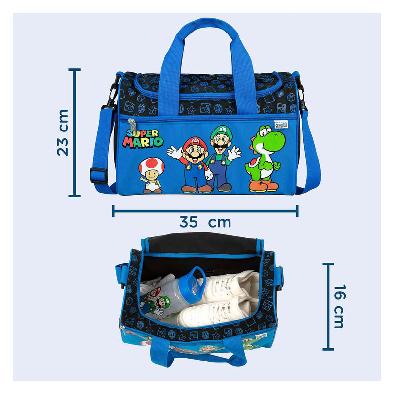 Load image into Gallery viewer, Undercover sporttas super mario blauw
