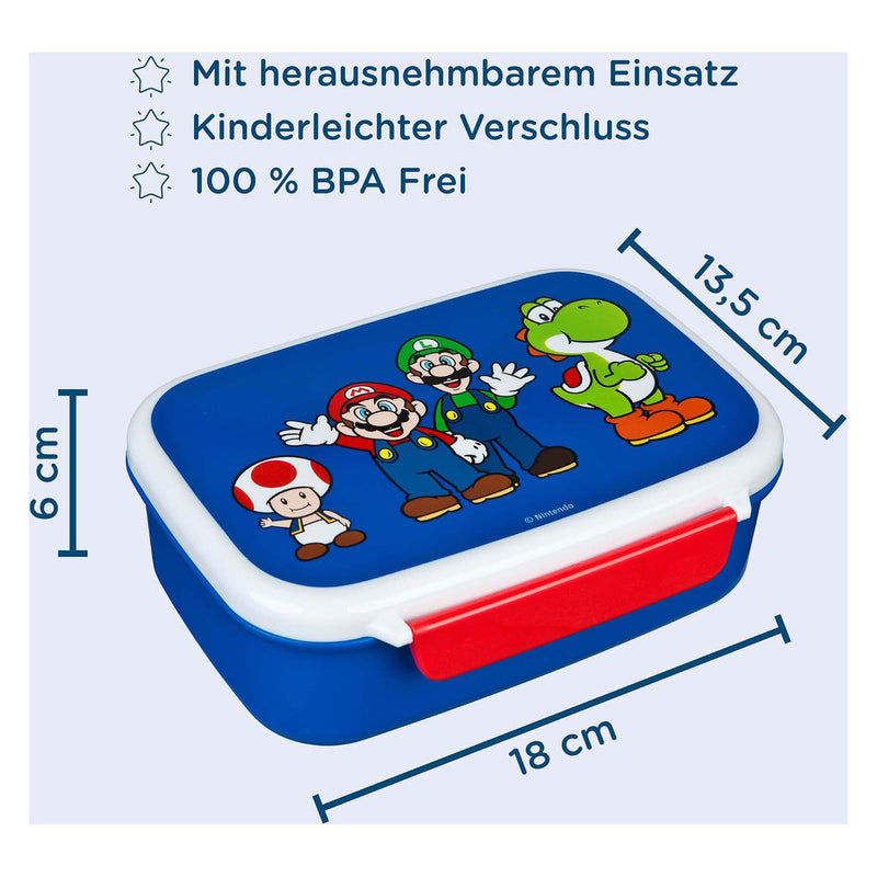 Load image into Gallery viewer, Undercover broodtrommel super mario blauw
