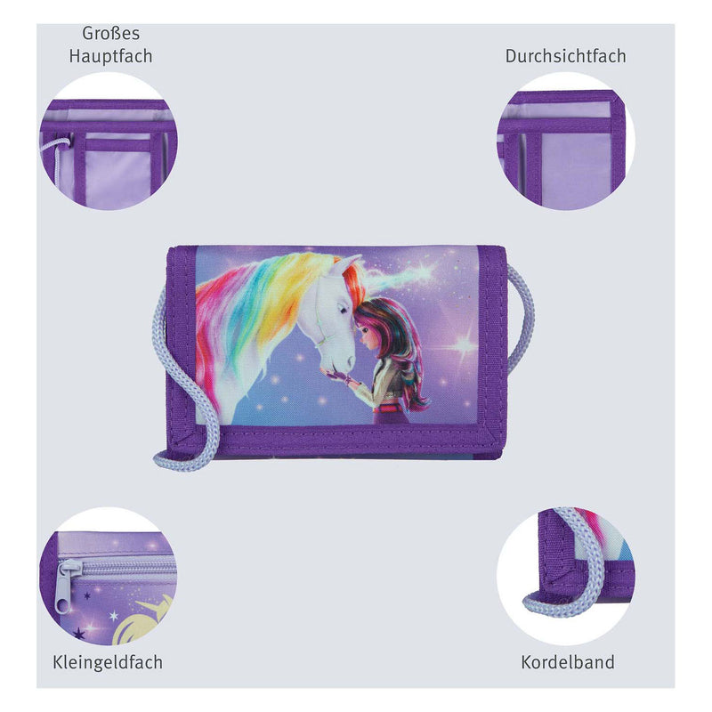Load image into Gallery viewer, Undercover unicorn academy portemonnee met koord
