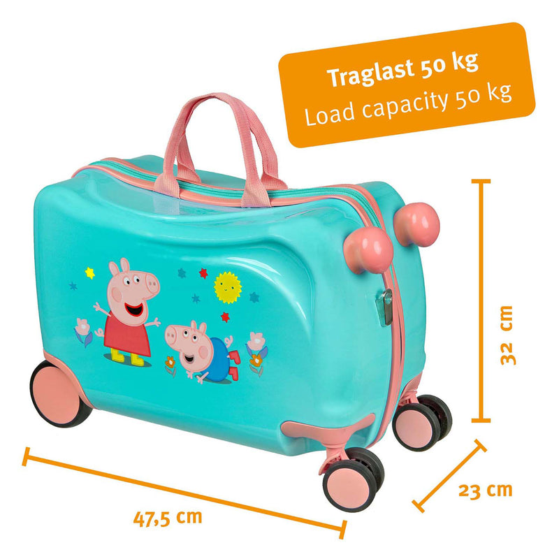 Load image into Gallery viewer, Undercover trolleykoffer ride-on peppa pig
