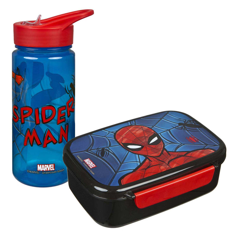 Load image into Gallery viewer, Undercover broodtrommel en drinkfles spiderman

