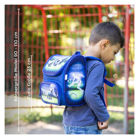 Undercover rugzak blauw - voetbal