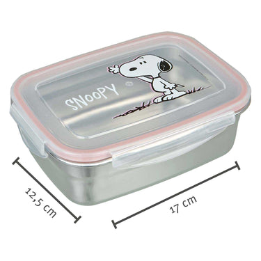 Undercover lunchbox snoopy roestvrij staal met kunststof deksel.