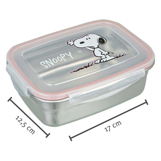 Undercover lunchbox snoopy roestvrij staal met kunststof deksel.