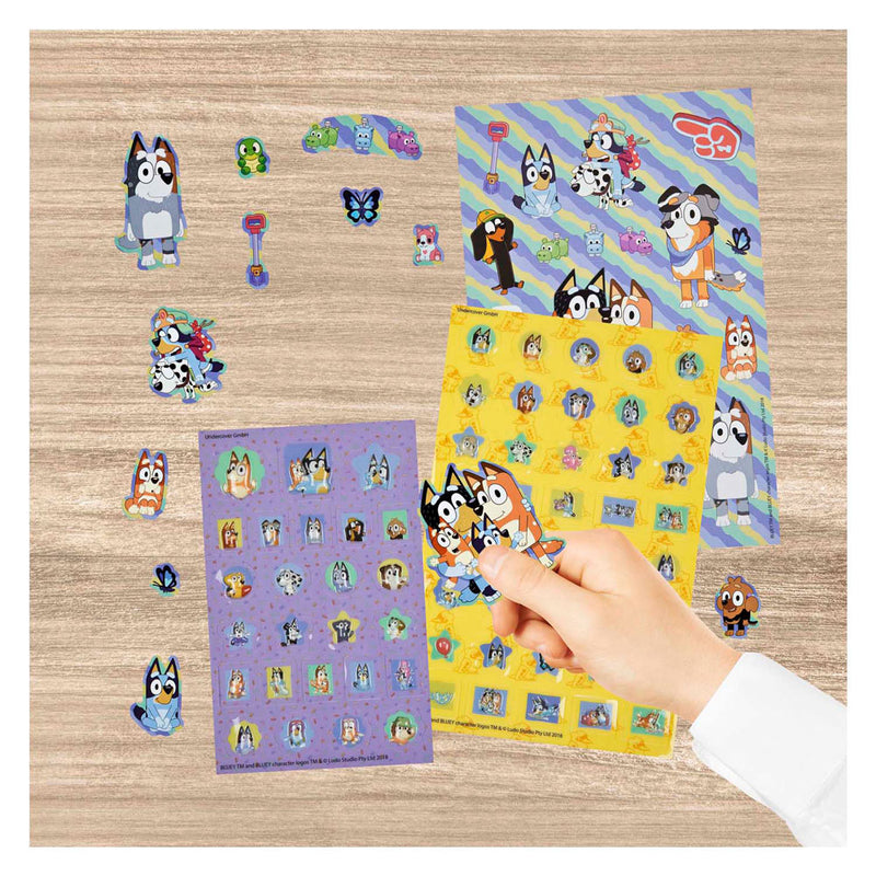 Load image into Gallery viewer, Undercover super sticker set bluey - 500+st.

