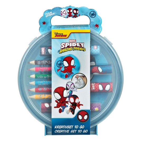 Undercover kleurset to go spidey met kleurpotloden en stickers
